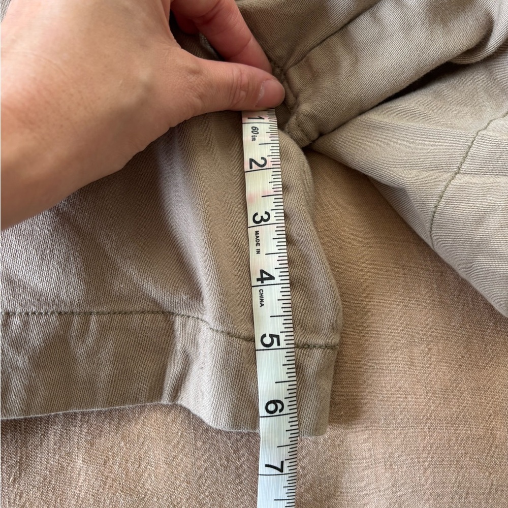 Free People High Waist Pleated Shorts in Khaki - Picture 9 of 10